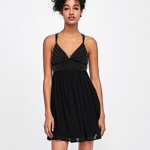 Black Zara Beaded Dress for Sale up to 90% Off: Poshmark